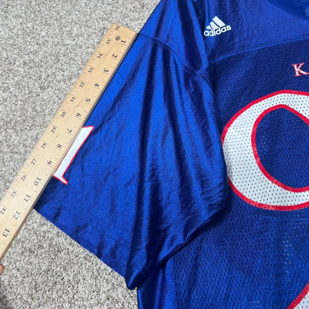 Adidas Kansas Jayhawks Basketball Jersey Number 91 Blue Mens Size Medium